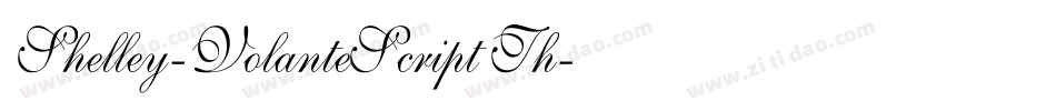 Shelley-VolanteScript Th字体转换